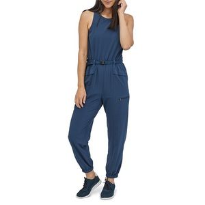 Patagonia Fleetwith Belted Jumpsuit M Blue NWT